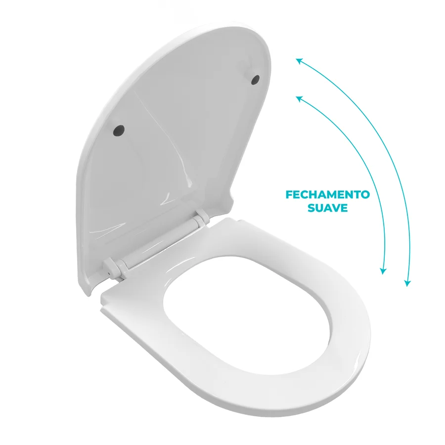 Assento Sanitário Deca Carrara/Nuova/Duna Soft Close PP Sicmol - Imagem 2