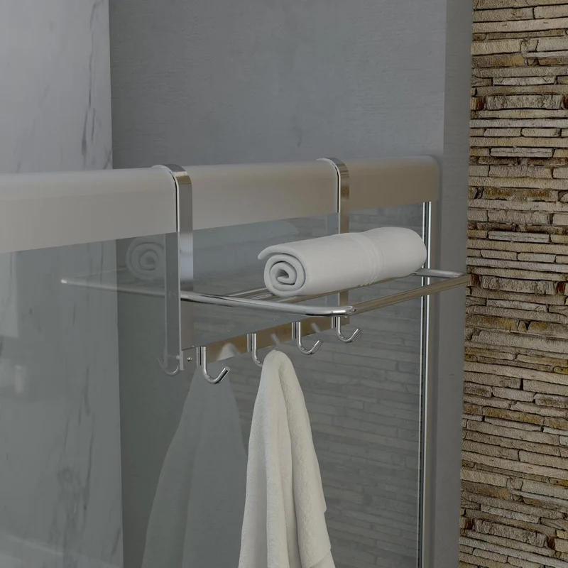 Porta toalha de box (1 haste e 4 cabides) - Imagem 2