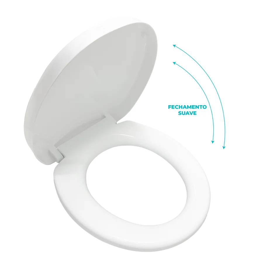 Tampa de Vaso Sanitário Convencional Oval Soft Close - Imagem 2